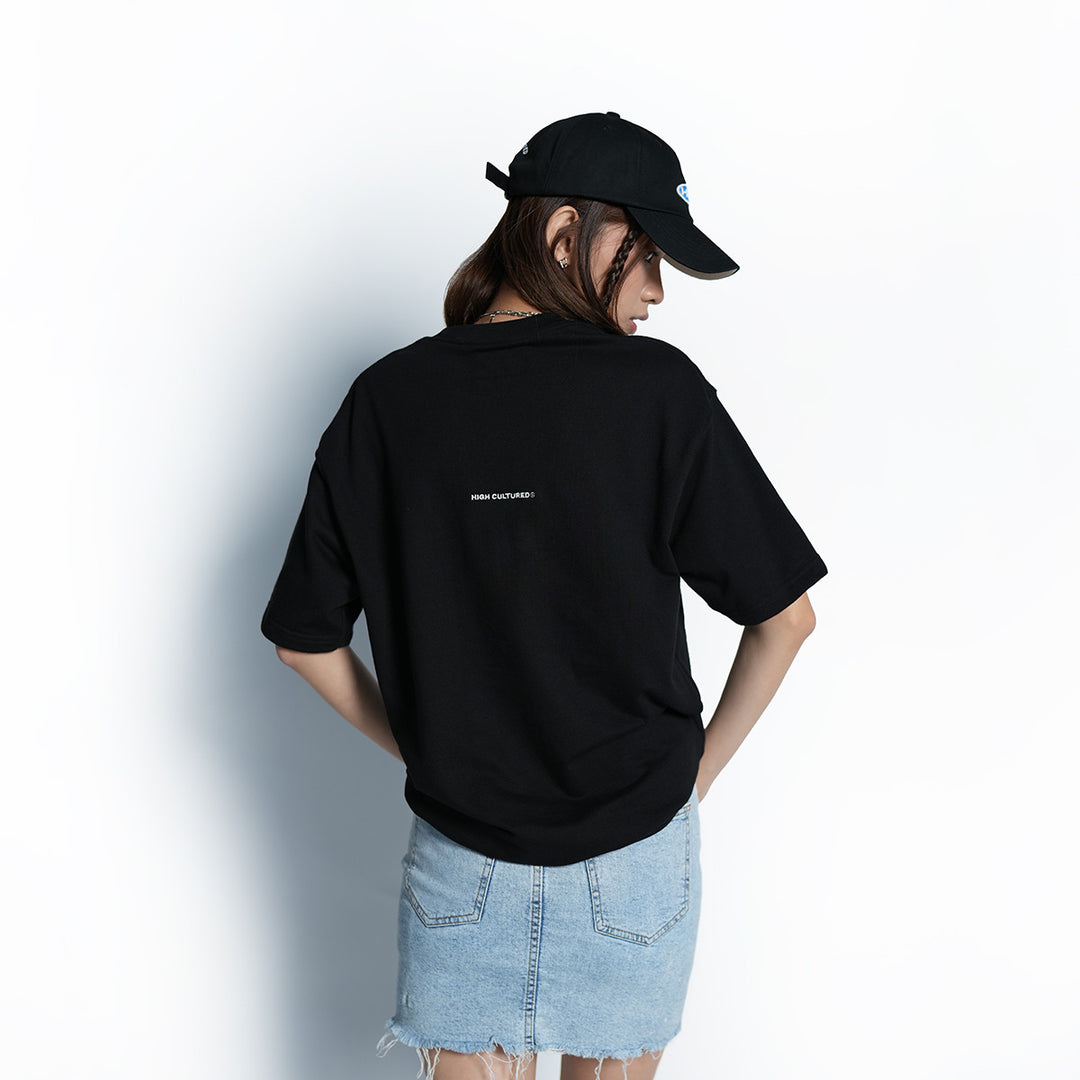 High Embroidered Box Logo Loose Tee - 1039