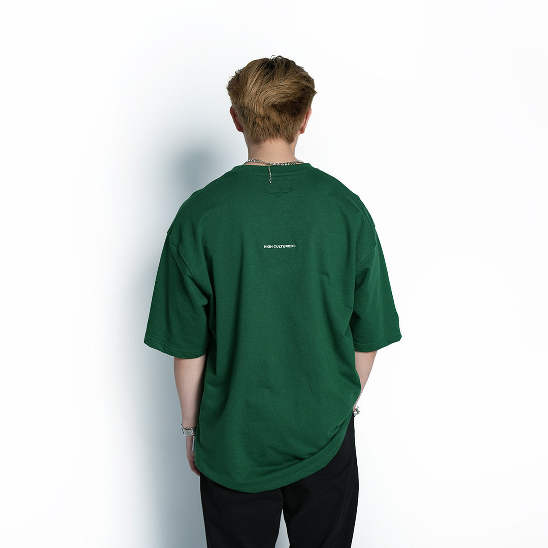 High Embroidered Box Logo Loose Tee - 1039