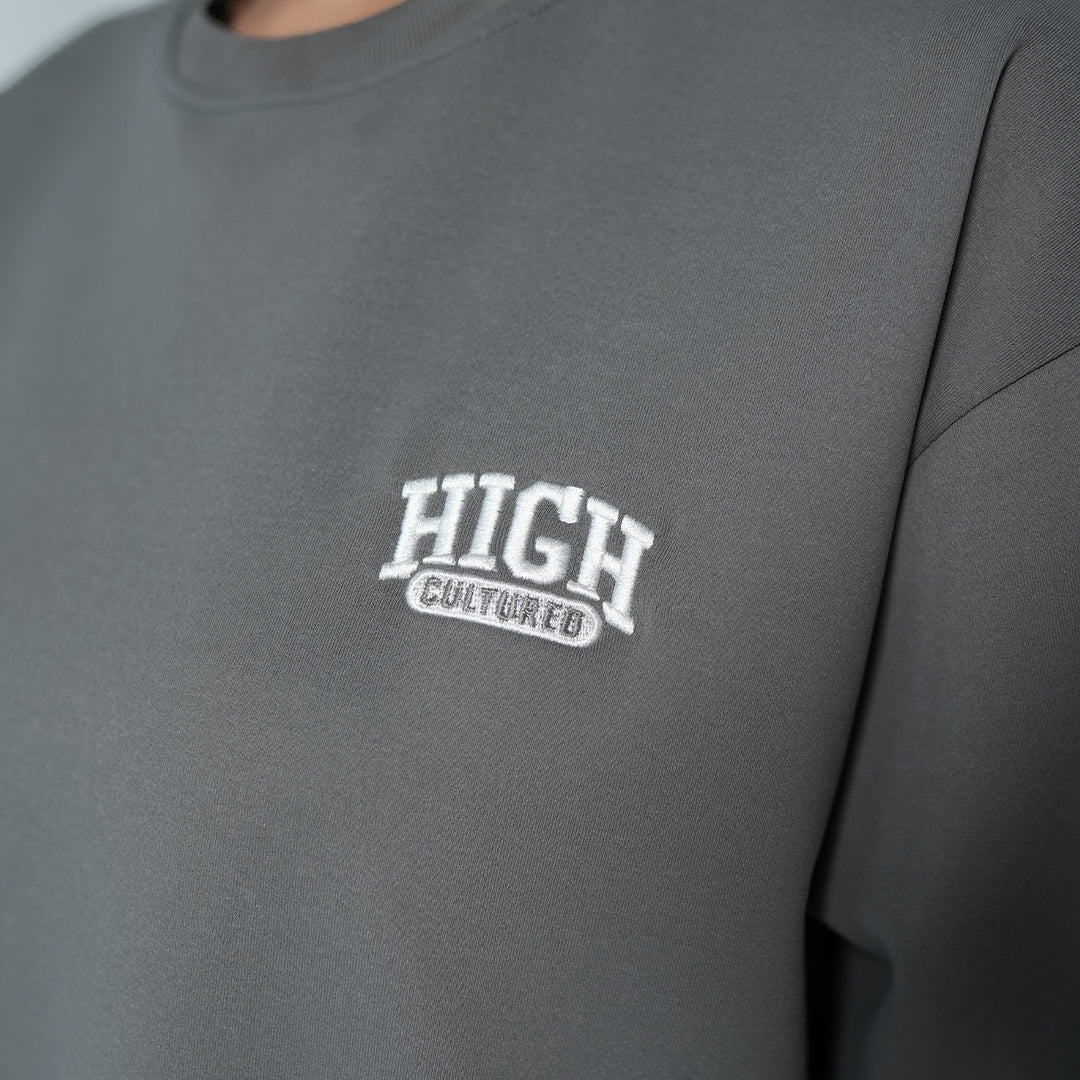 High Cultured Basic Retro College High Logo Tee - 1109