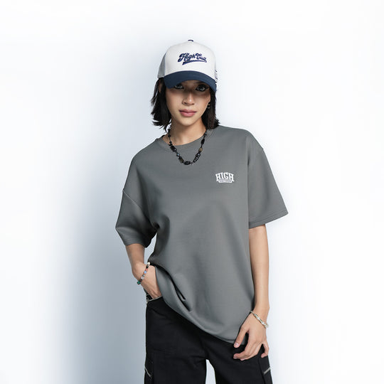 High Cultured Basic Retro College High Logo Tee - 1109