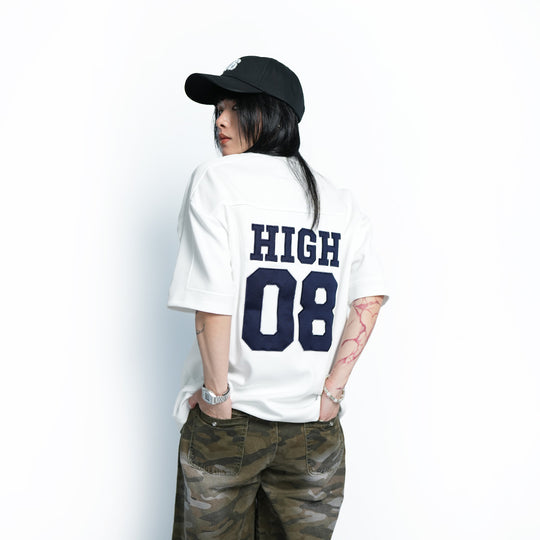 Basic Hybrid High Cultured Jersey Loose Tee - 1062