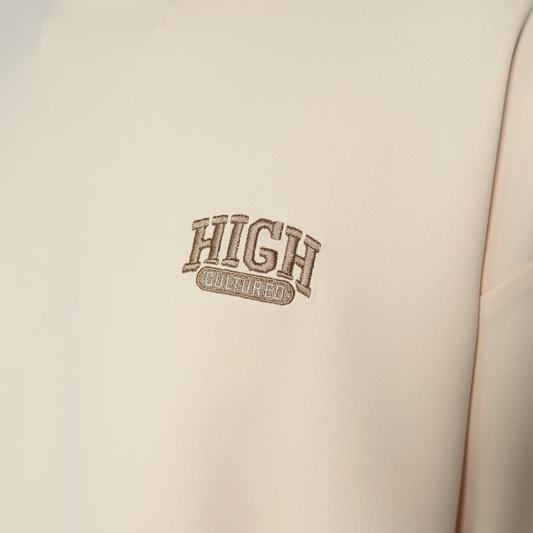 High Cultured Basic Retro College High Logo Tee - 1109