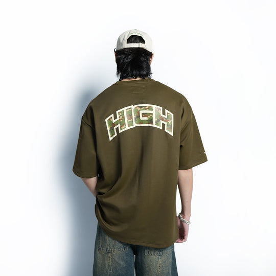 High Classic Camo Logo Loose Tee - 1073